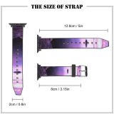 yanfind Watch Strap for Apple Watch Visar Neziri Sunset Scenery Rocks Lake Purple Sky Compatible with iWatch Series 5 4 3 2 1