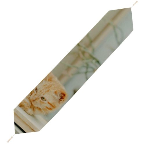 Yanfind Table Runner Retro Architecture Outdoors Rustic Street Family Flower Portrait Wood Life Abandoned Window Everyday Dining Wedding Party Holiday Home Decor