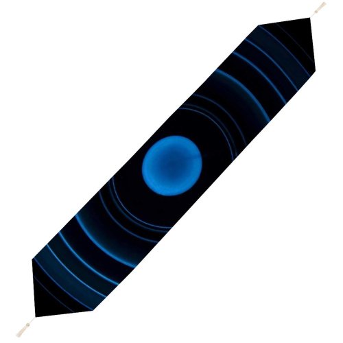 Yanfind Table Runner Abstract Dark Circles Illusion Spiral Rings Everyday Dining Wedding Party Holiday Home Decor