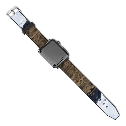yanfind Watch Strap for Apple Watch Cook Range  Snow Wilderness Free Trip Winter Spring  Zealand Compatible with iWatch Series 5 4 3 2 1