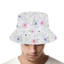 yanfind Adult Fisherman's Hat Flowers Floral Designs Flower Patterns Girly Floral Flowers Fishing Fisherman Cap Travel Beach Sun protection