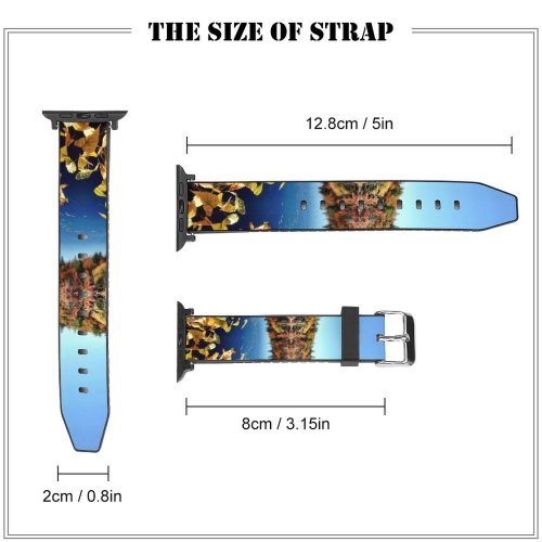 yanfind Watch Strap for Apple Watch England Invertebrate Plant Foliage Insect Pictures Outdoors Bee Tree Free Maple Compatible with iWatch Series 5 4 3 2 1