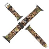 yanfind Watch Strap for Apple Watch Abies Birds Tree Pine Plant Wildlife Fir Larch Spruce  Fungus Compatible with iWatch Series 5 4 3 2 1