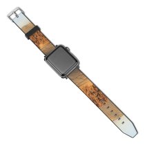 yanfind Watch Strap for Apple Watch Tunisia Desert Sand Natural Sahara Erg Aeolian  Dune Landscape Ecoregion Sky Compatible with iWatch Series 5 4 3 2 1