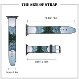 yanfind Watch Strap for Apple Watch Mountains Lake Riven Reflection Trees Compatible with iWatch Series 5 4 3 2 1