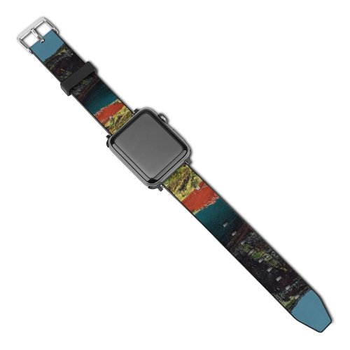 yanfind Watch Strap for Apple Watch Crater Kerið Pictures Grímsnes Volcano Outdoors Domain  Images Public Iceland Compatible with iWatch Series 5 4 3 2 1