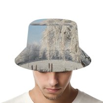 yanfind Adult Fisherman's Hat Winter Hom Spring form Bushes Outside Natural Woody Landscape Light Branch Clouds Fishing Fisherman Cap Travel Beach Sun protection