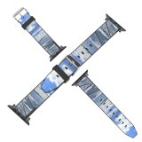 yanfind Watch Strap for Apple Watch Post Rail  Cloud Sky  Sparkle Refinery Plant Horizon Daytime Sea Compatible with iWatch Series 5 4 3 2 1