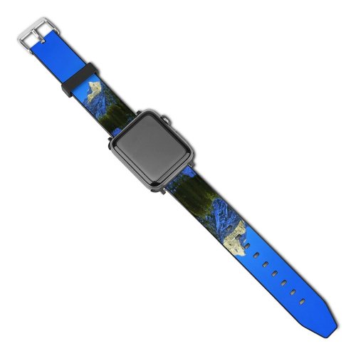 yanfind Watch Strap for Apple Watch Abies Scenery Range Tree Slope  Plant Fir Free  Outdoors Compatible with iWatch Series 5 4 3 2 1