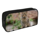 yanfind Pencil Case YHO Lovely Images Wildlife Pictures Pet Creature Curious Free  Cat Zipper Pens Pouch Bag for Student Office School