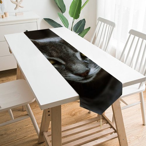 Yanfind Table Runner Abyssinian Kitten Cat Wallpapers Manx Creative Images Eye Pictures Face Tabby Everyday Dining Wedding Party Holiday Home Decor