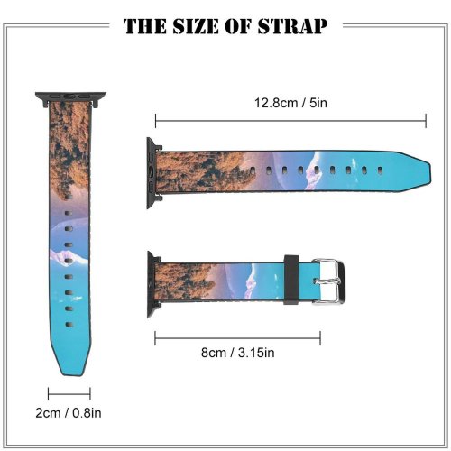 yanfind Watch Strap for Apple Watch Scenery Range  Nepal  Housing Free Outdoors Wallpapers Images Landscape Compatible with iWatch Series 5 4 3 2 1
