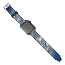 yanfind Watch Strap for Apple Watch Plane Sky Clouds Skyscape  Travel Cloud Daytime Wing Atmosphere Aerospace Engineering Compatible with iWatch Series 5 4 3 2 1