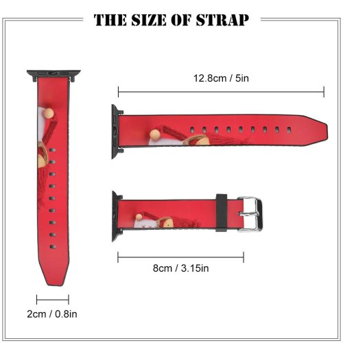 yanfind Watch Strap for Apple Watch Bruno Glätsch Cute Figures Christmas Decoration Closeup Art Crafts Beautiful Doll Compatible with iWatch Series 5 4 3 2 1