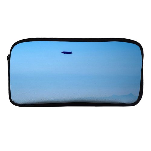 yanfind Pencil Case YHO Images Blimp Space Land Letter Bodensee Airship Idyllic Sky Wallpapers Clear Sea Zipper Pens Pouch Bag for Student Office School