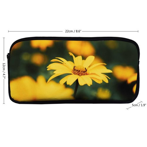 yanfind Pencil Case YHO Images Autumn Dnipro Украина Last Petal Днепропетровская Filed Wallpapers Plant Garden Asteraceae Zipper Pens Pouch Bag for Student Office School