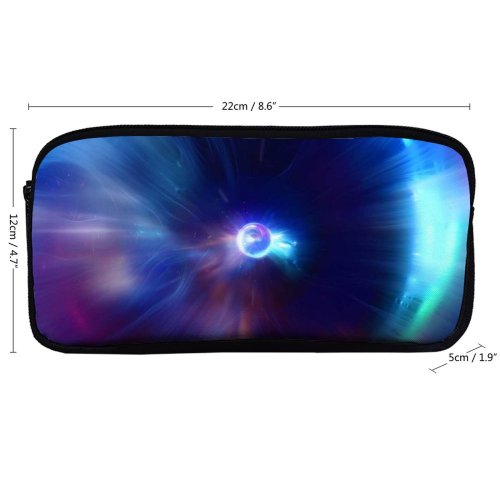 yanfind Pencil Case YHO Stu Ballinger Abstract  CGI Spectrum Glowing Zipper Pens Pouch Bag for Student Office School