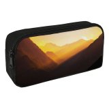 yanfind Pencil Case YHO Valley Golden Hour Sunlight Mountains Landscape Italy Morning Light Zipper Pens Pouch Bag for Student Office School