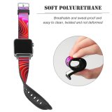 yanfind Watch Strap for Apple Watch  Weinkle Abstract Twirls Colorful Spectrum Abstract Compatible with iWatch Series 5 4 3 2 1