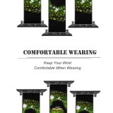 yanfind Watch Strap for Apple Watch Black Dark Tree  Snake  Drops Dark Compatible with iWatch Series 5 4 3 2 1
