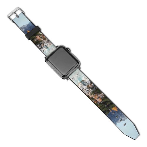 yanfind Watch Strap for Apple Watch Luca Bravo Sorapiss Mountains Dolomites Rocks Trees Italy Compatible with iWatch Series 5 4 3 2 1