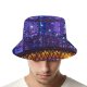 yanfind Adult Fisherman's Hat Zac Ong York City Night Cityscape Purple City Lights Suspension Bridge Buildings white-style9 Adult Uniform code Fishing Fisherman Cap Travel Beach Sun protection