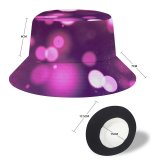yanfind Adult Fisherman's Hat Abstract Bokeh Purple Sparkles Fishing Fisherman Cap Travel Beach Sun protection