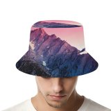 yanfind Adult Fisherman's Hat Romain Guy Sierra Nevada California Mountains Evening Sky Sunset Gradient Scenic Peak Fishing Fisherman Cap Travel Beach Sun protection