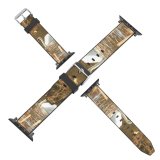 yanfind Watch Strap for Apple Watch  Swans Browns Lake Bird Ducks Geese Beak Freshwater Marsh Natural Landscape Compatible with iWatch Series 5 4 3 2 1