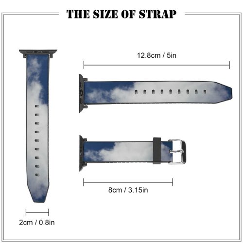 yanfind Watch Strap for Apple Watch Sky  Cumulus Recife Free Sunny D Stock Outdoors Wallpapers Azure Compatible with iWatch Series 5 4 3 2 1