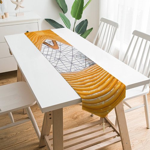 Yanfind Table Runner Denys Nevozhai Architecture Tall Atrium Glass Ceiling Modern Interior Everyday Dining Wedding Party Holiday Home Decor