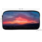 yanfind Pencil Case YHO Sunset Mountains Countryside  Afterglow Sky Zipper Pens Pouch Bag for Student Office School