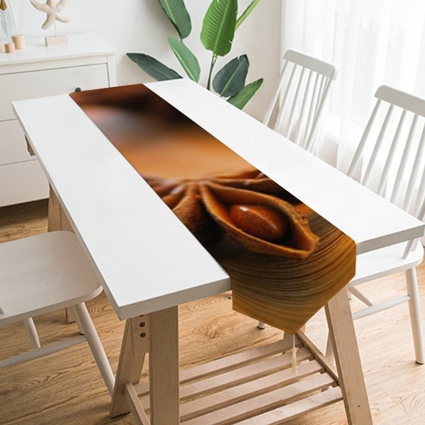 Yanfind Table Runner Blur Freshness Focus Dry Life Organic Seasoning Table Still Macro Ingredients Fruit Everyday Dining Wedding Party Holiday Home Decor