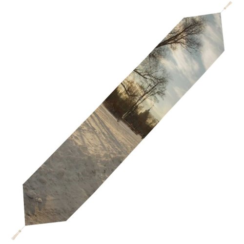 Yanfind Table Runner Winter Sky Christmas December Morning Winter Natural Sun Cloud Landscape Sky Branch Everyday Dining Wedding Party Holiday Home Decor
