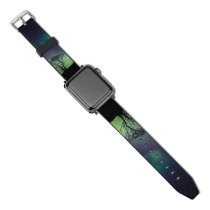 yanfind Watch Strap for Apple Watch Aurora Borealis Northern Lights Night Compatible with iWatch Series 5 4 3 2 1