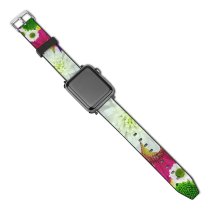 yanfind Watch Strap for Apple Watch Bruno Glätsch Flowers Colorful Daisies Chrysanthemum Floral Multicolor  Bloom Compatible with iWatch Series 5 4 3 2 1