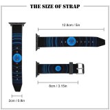 yanfind Watch Strap for Apple Watch Abstract Dark Circles Illusion Spiral Rings Compatible with iWatch Series 5 4 3 2 1