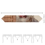 Yanfind Table Runner Yawning Wicker Felidae Portrait Whiskers Cute Mouth Sleepy Yawn Adorable Furry Face Everyday Dining Wedding Party Holiday Home Decor