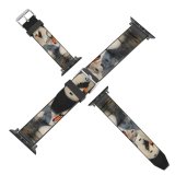 yanfind Watch Strap for Apple Watch  Winter Lake Elegant Bird Vertebrate Beak Ducks Geese Swans Duck Waterfowl Compatible with iWatch Series 5 4 3 2 1