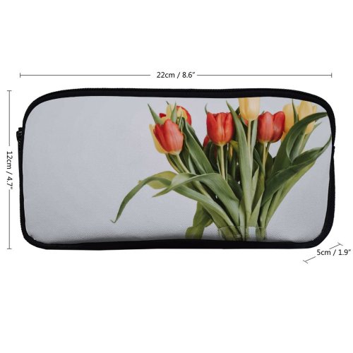 yanfind Pencil Case YHO Images Arrangement Wallpapers Vase Plant Bouquet  Flower Tulip Tulips Petal Free Zipper Pens Pouch Bag for Student Office School