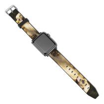 yanfind Watch Strap for Apple Watch Dog Pet Free Pictures Strap Stock Golden Images Compatible with iWatch Series 5 4 3 2 1