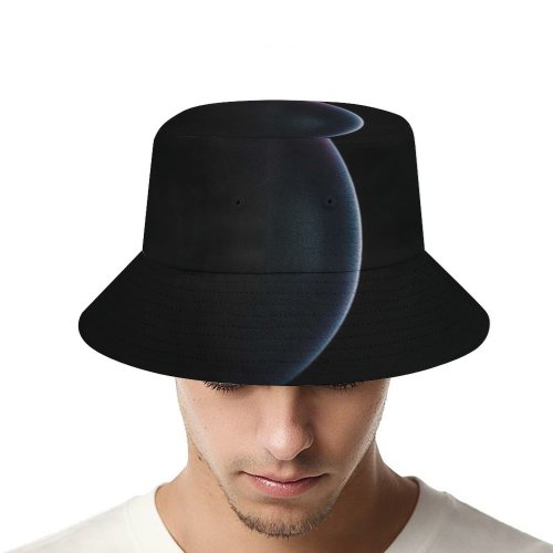 yanfind Adult Fisherman's Hat Daniel Olah Space Black Dark Planet Astronomy Outer Space Dark Fishing Fisherman Cap Travel Beach Sun protection