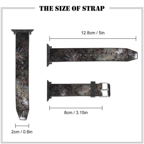 yanfind Watch Strap for Apple Watch Abies Pine Plant Spruce Argentina Pictures PNG Winter Grey Tree Buena Compatible with iWatch Series 5 4 3 2 1