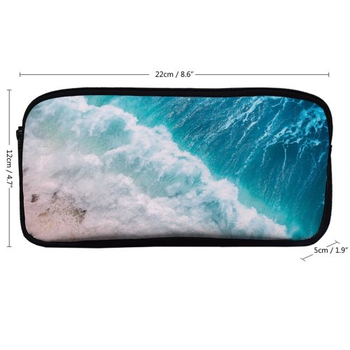 yanfind Pencil Case YHO Pok Rie Ocean  Aerial Drone Photo Zipper Pens Pouch Bag for Student Office School