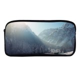 yanfind Pencil Case YHO Images Barn Building Pine Alps Landscape Snow Wallpapers  Outdoors Stock Free Zipper Pens Pouch Bag for Student Office School
