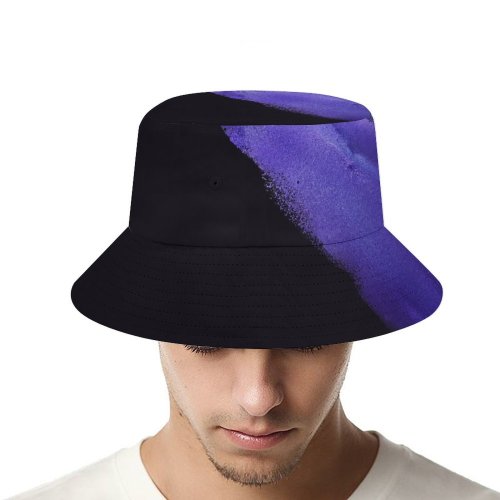 yanfind Adult Fisherman's Hat Abstract Galaxy S AMOLED Particles Purple Fishing Fisherman Cap Travel Beach Sun protection