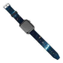 yanfind Watch Strap for Apple Watch Vadim Sadovski Space Network Connections  Lights Horizon Compatible with iWatch Series 5 4 3 2 1