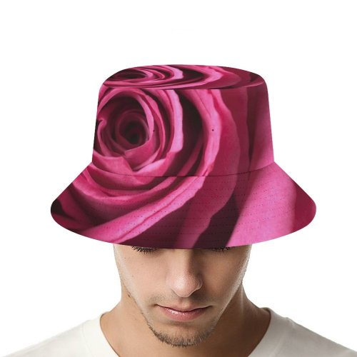 yanfind Adult Fisherman's Hat Flowers Rose Macro Bloom Fishing Fisherman Cap Travel Beach Sun protection