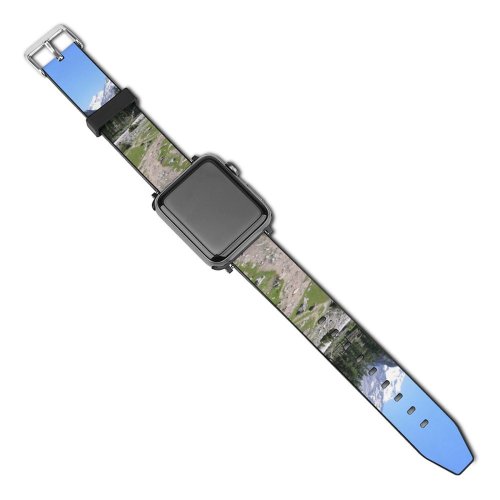 yanfind Watch Strap for Apple Watch Travel Tourism Traking   Valley Mountainous Landforms Larix LyalliiSubalpine Larch Wilderness Compatible with iWatch Series 5 4 3 2 1
