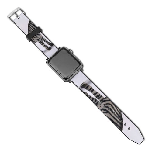 yanfind Watch Strap for Apple Watch Toy Zebra Stripe Isolated Vertebrate Figure Wildlife Terrestrial Mane Snout Quagga Compatible with iWatch Series 5 4 3 2 1